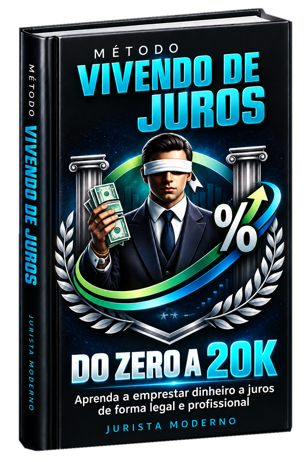 Capa ilustrativa do ebook em PDF Método Vivendo de Juros, de Jurista Moderno
